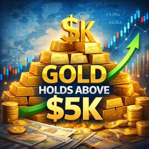 Emas Bertahan di Atas $5.000, Geopolitik Jadi “Pemicu”